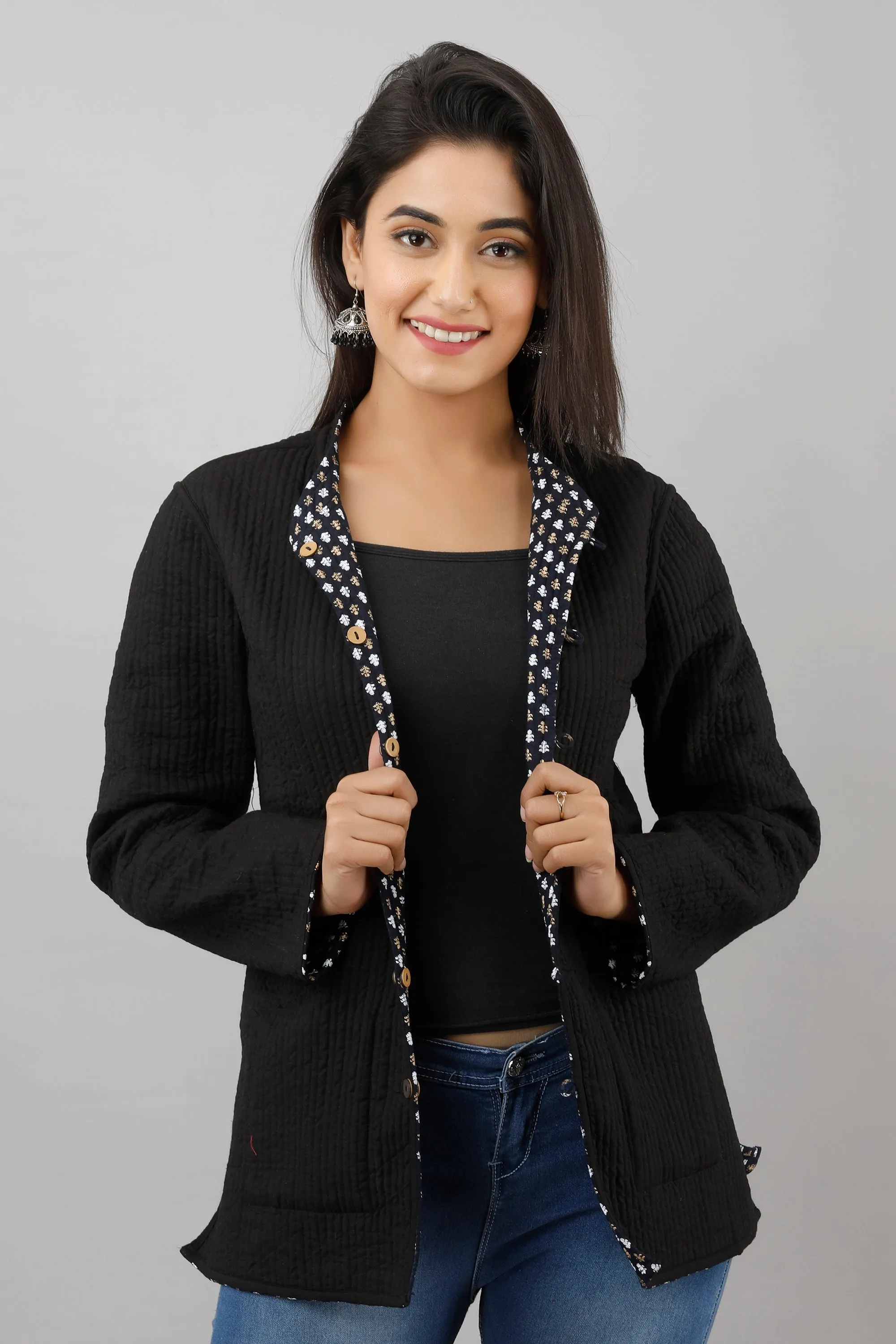 Jaipurite Reversible Woolen Jacket