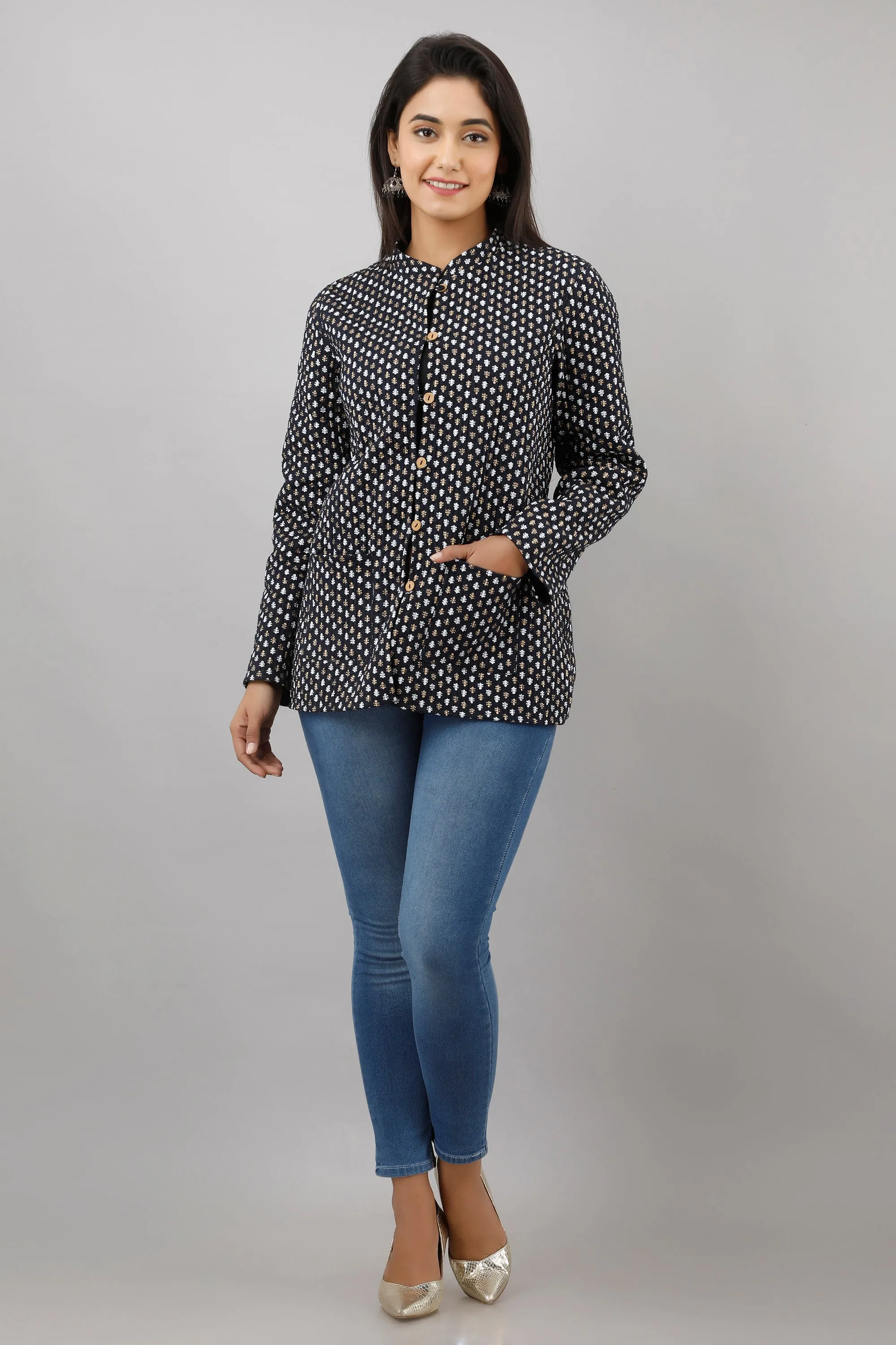 Jaipurite Reversible Woolen Jacket