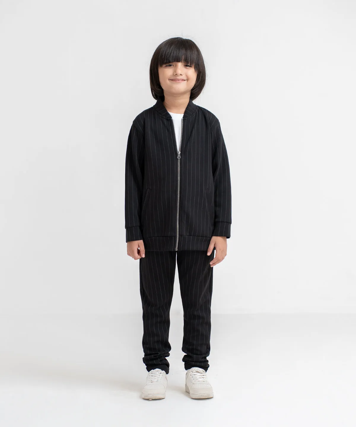 Kids' LuxeStretch Pin Stripe Jacket