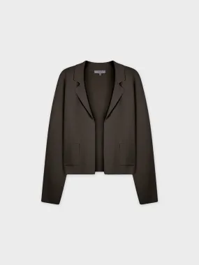 KNIT BLAZER-BLACK