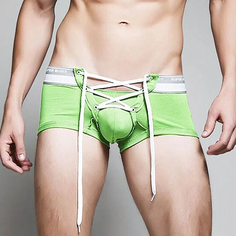 Laced Boxer Briefs with Pouch