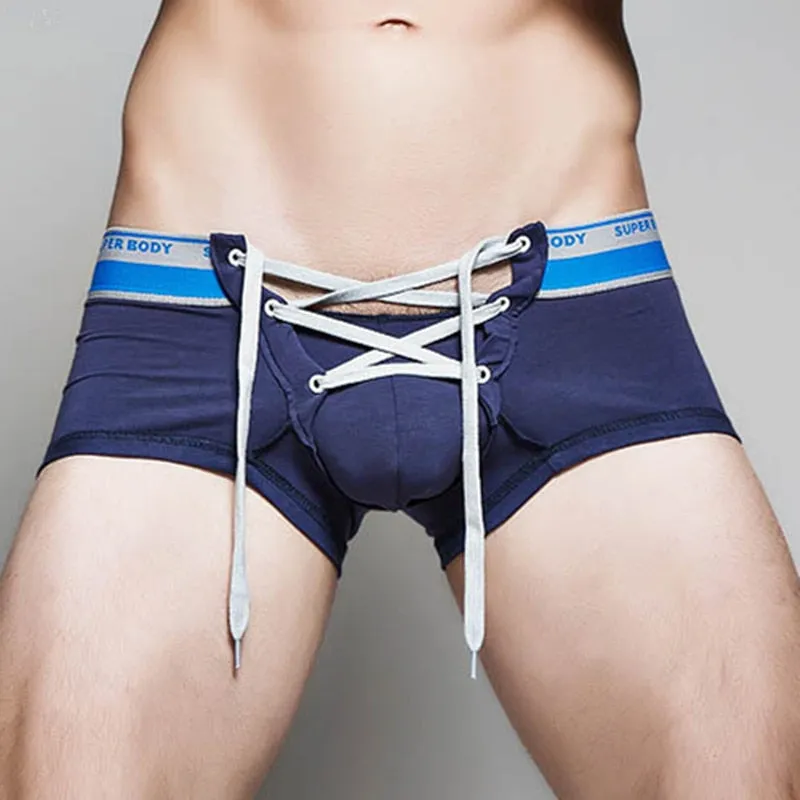 Laced Boxer Briefs with Pouch