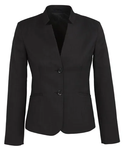 Ladies Short Jacket with Reverse Lapel