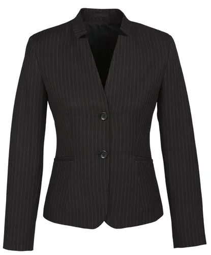 Ladies Short Jacket with Reverse Lapel