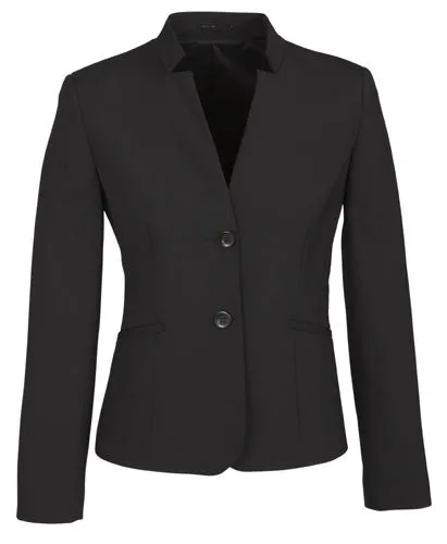 Ladies Short Jacket with Reverse Lapel