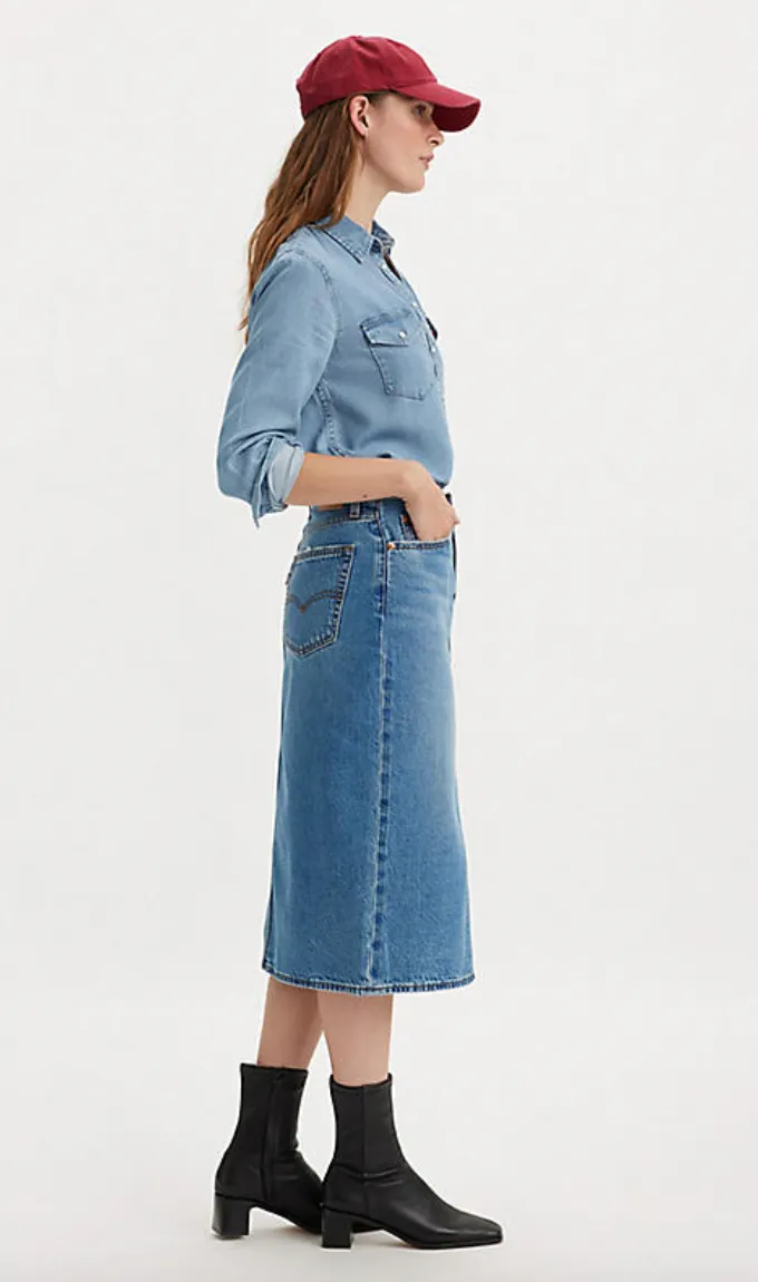 LEVIS Side Slit maxi skirt-Artist Divided T3