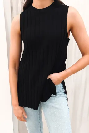 Lewis Knit Top Black