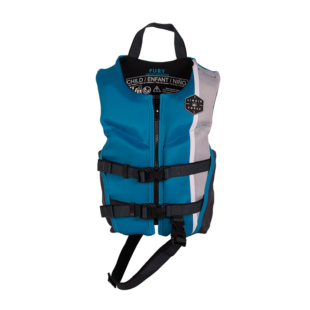 Liquid Force 2022  Fury Child ~and Infant CGA Wake Vest Black/Orange Infant