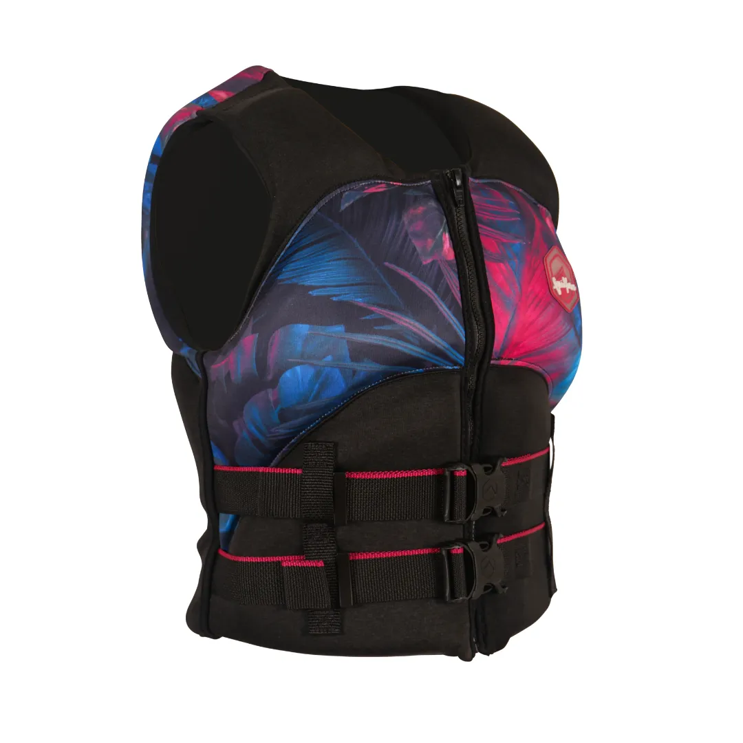 Liquid Force 2024 Heartbreaker CGA Wake Vest-Black/Tropical