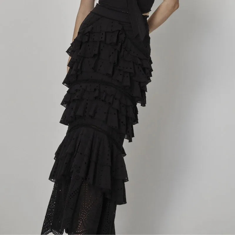 Lola Maxi Ruffle Skirt - 14