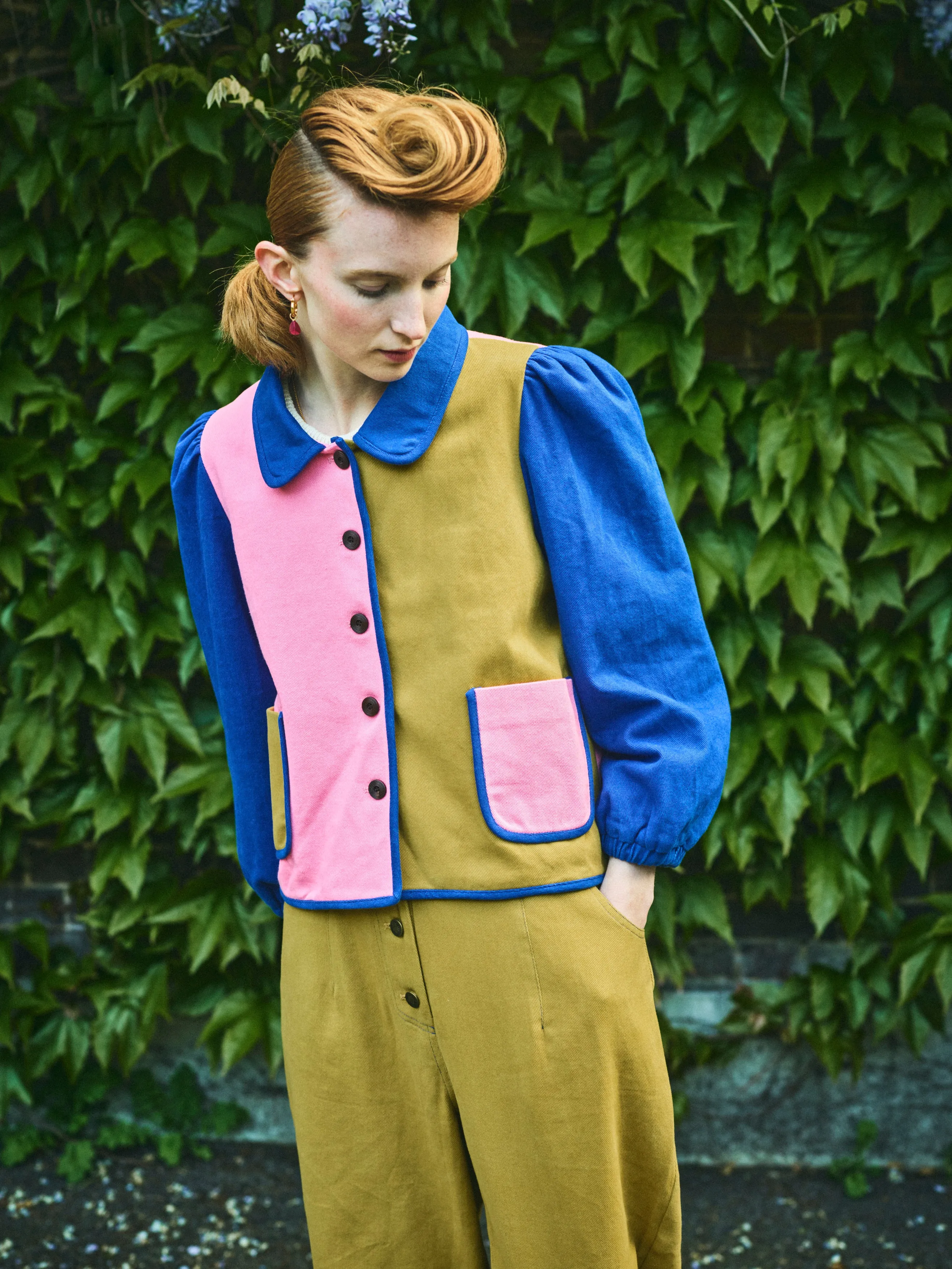 Lowie Cotton Drill Colourblock Jacket