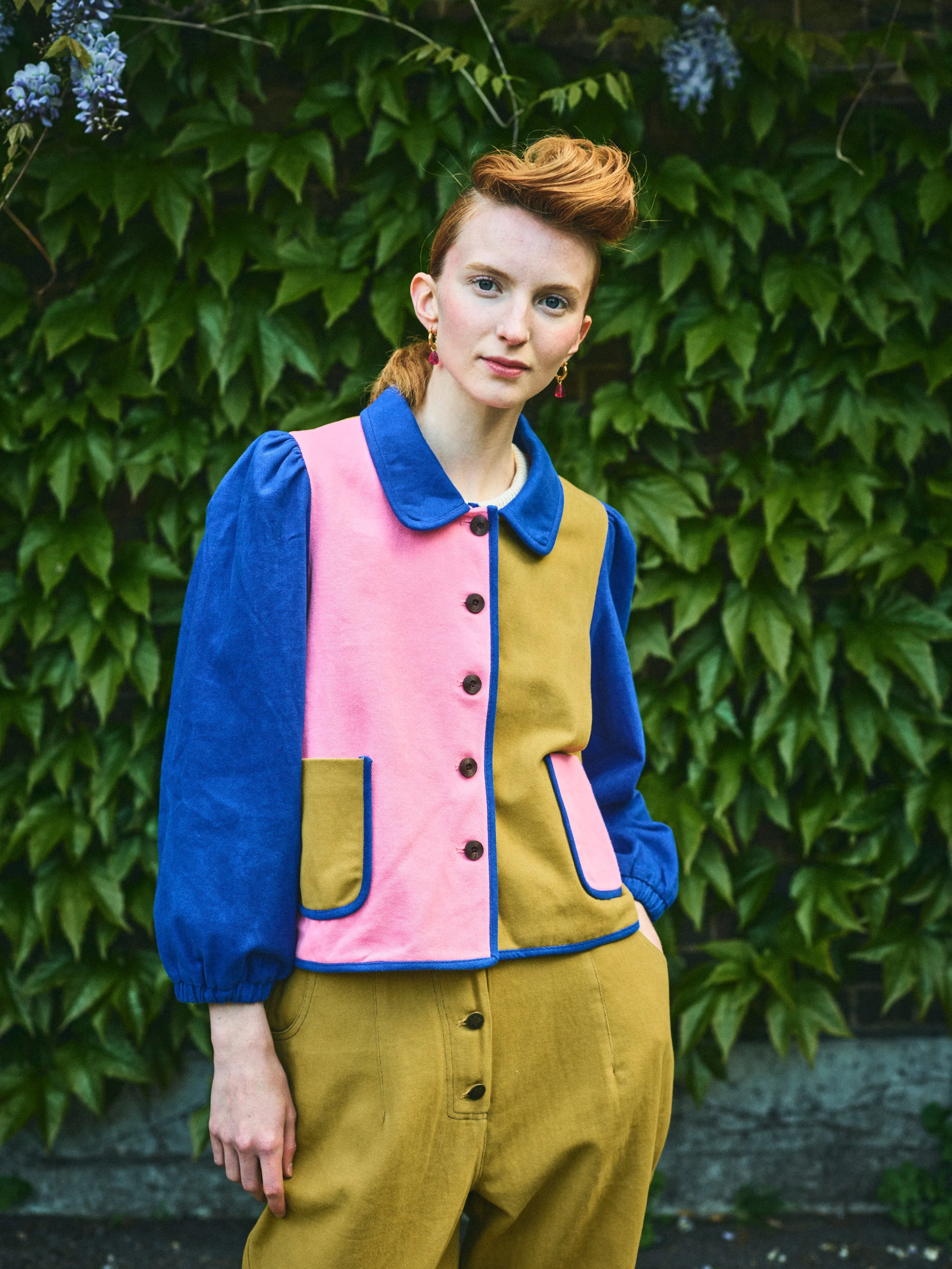 Lowie Cotton Drill Colourblock Jacket