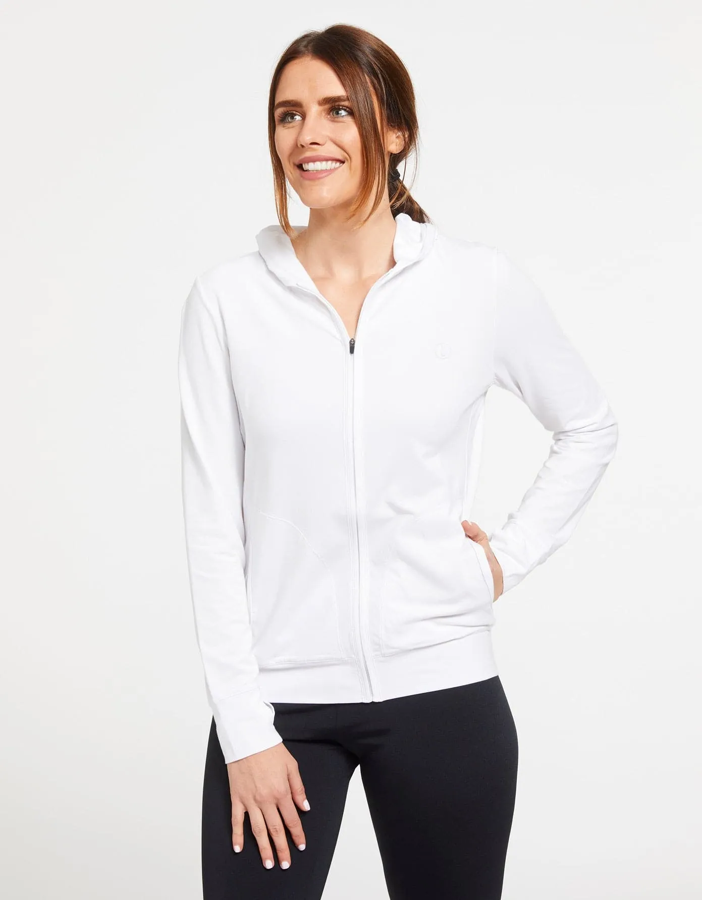 Luxe Hooded Full Zip Top UPF 50  Sensitive Collection