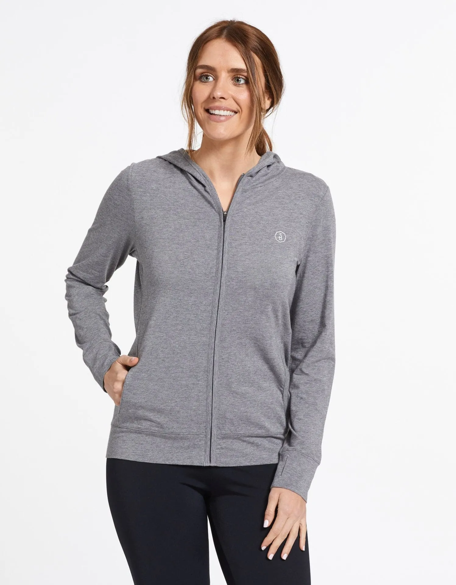 Luxe Hooded Full Zip Top UPF 50  Sensitive Collection