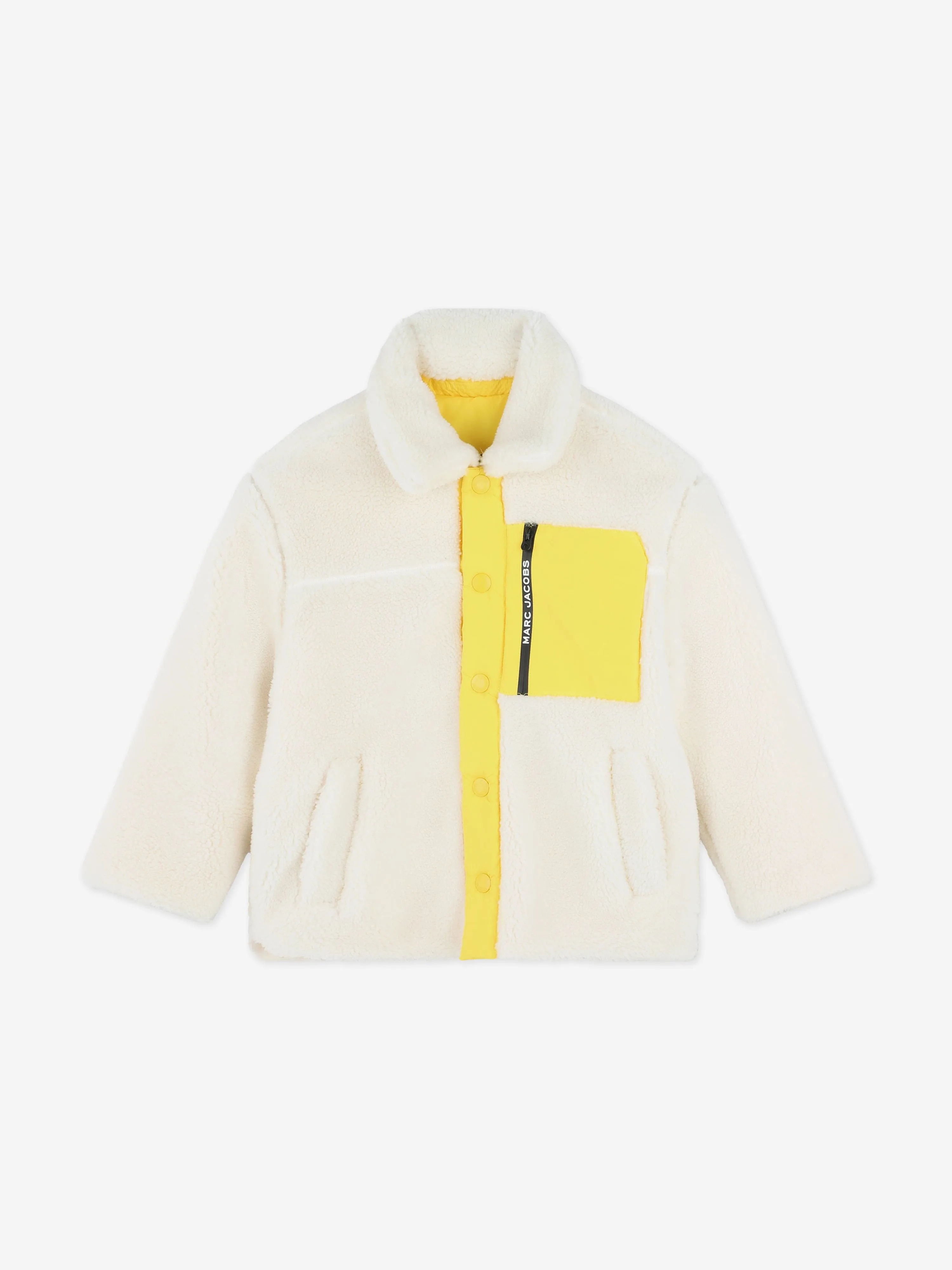 MARC JACOBS Kids Smiley Reversible Jacket in Ivory