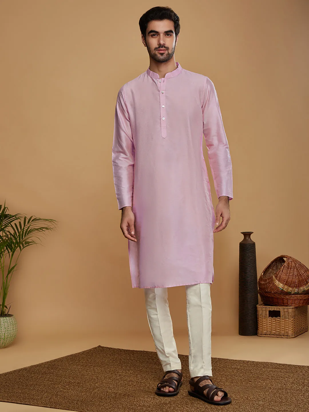 Men Lavender Only Nehru Jacket