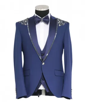 Mens Blue Tuxedo Jacket