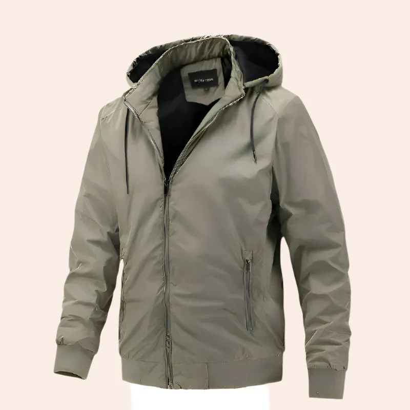 Men's outerwear Spring and Autumn new minimalist men's thin jacket casual hooded jacket for men