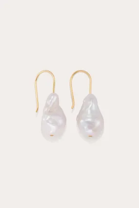 Minimalist Baroque Earrings Gold