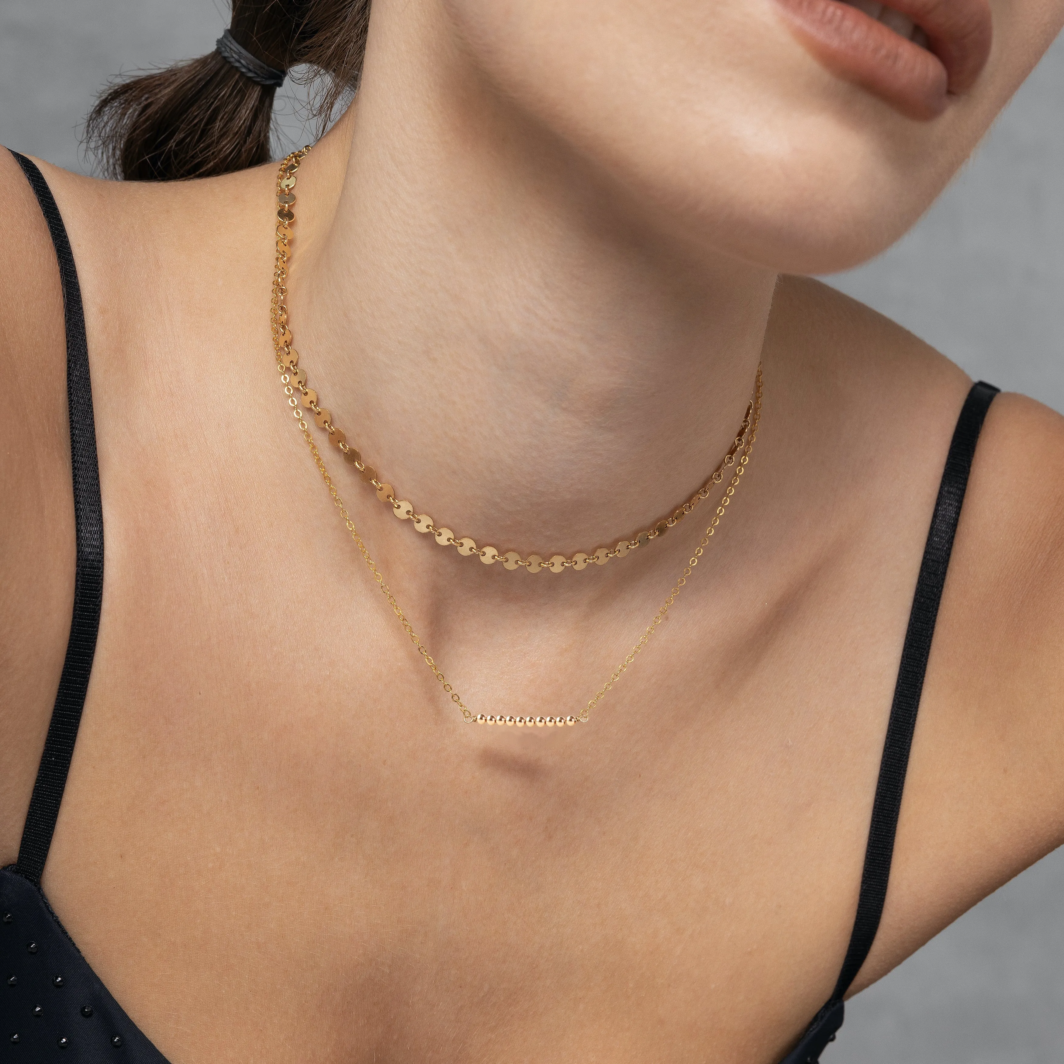 Minimalist Beads Bar Necklace