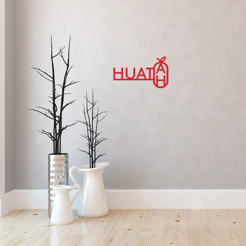 Minimalist Tangerine HUAT AH plaque