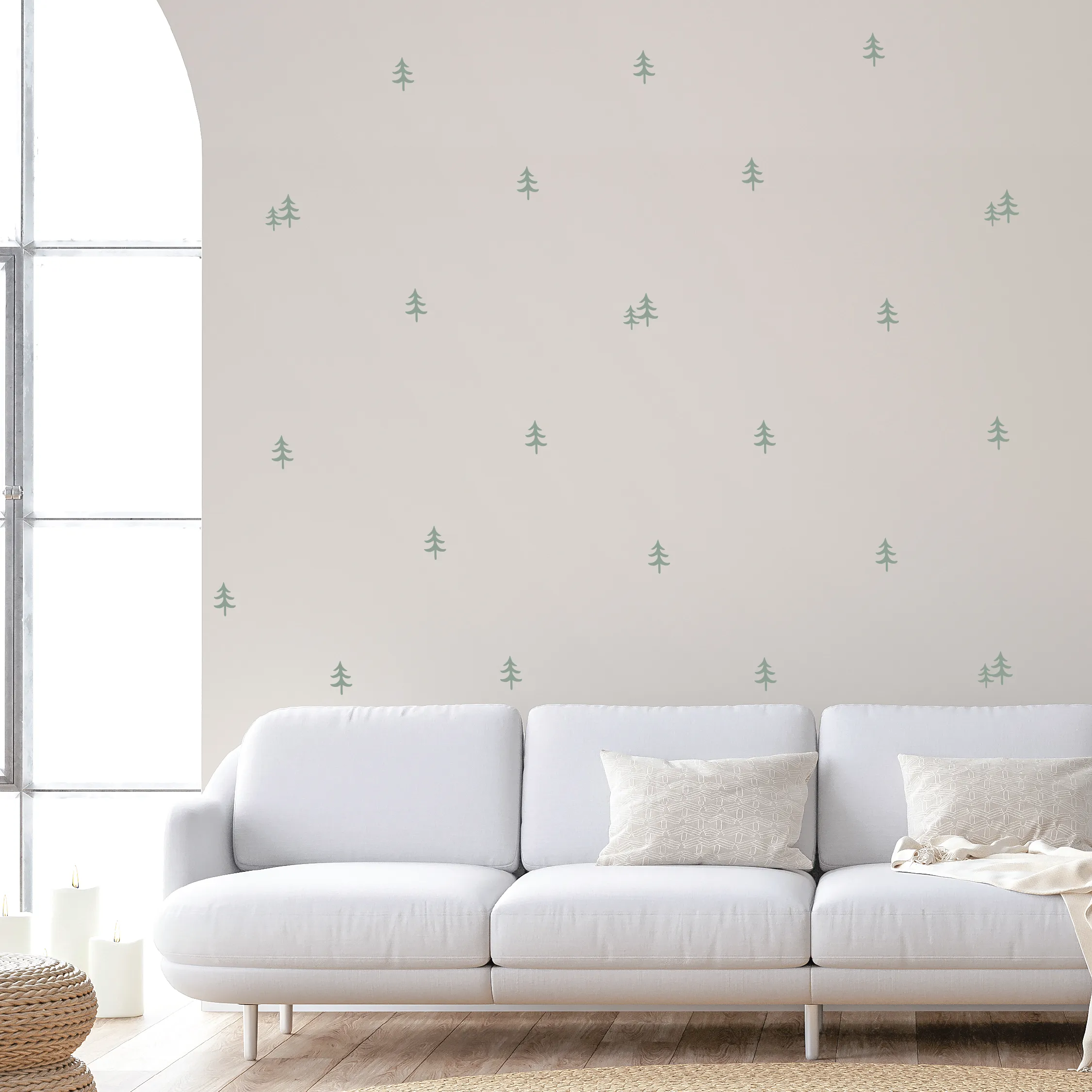 Minimalist Tree Fabric Decal