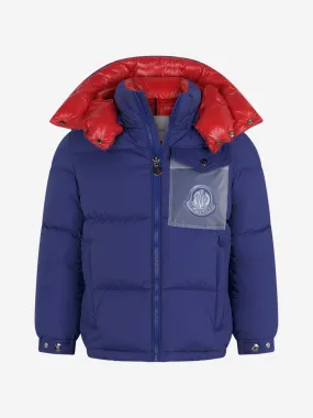 Moncler Boys Navy Down Padded Basil Jacket