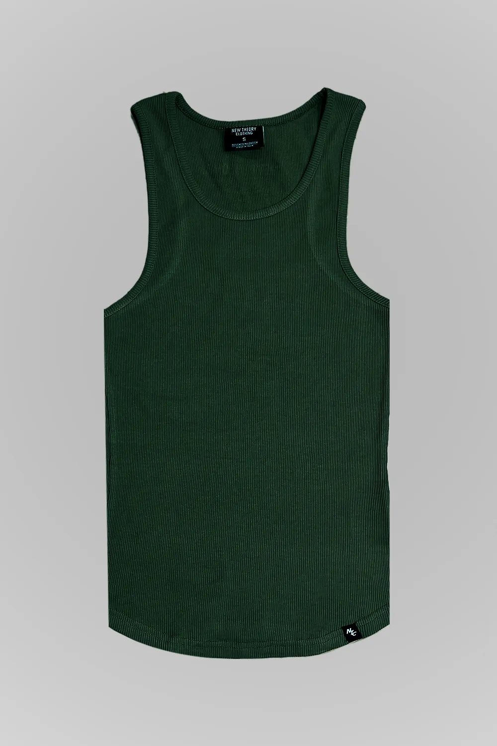 Muscle-Up Ribbed Tank - Green