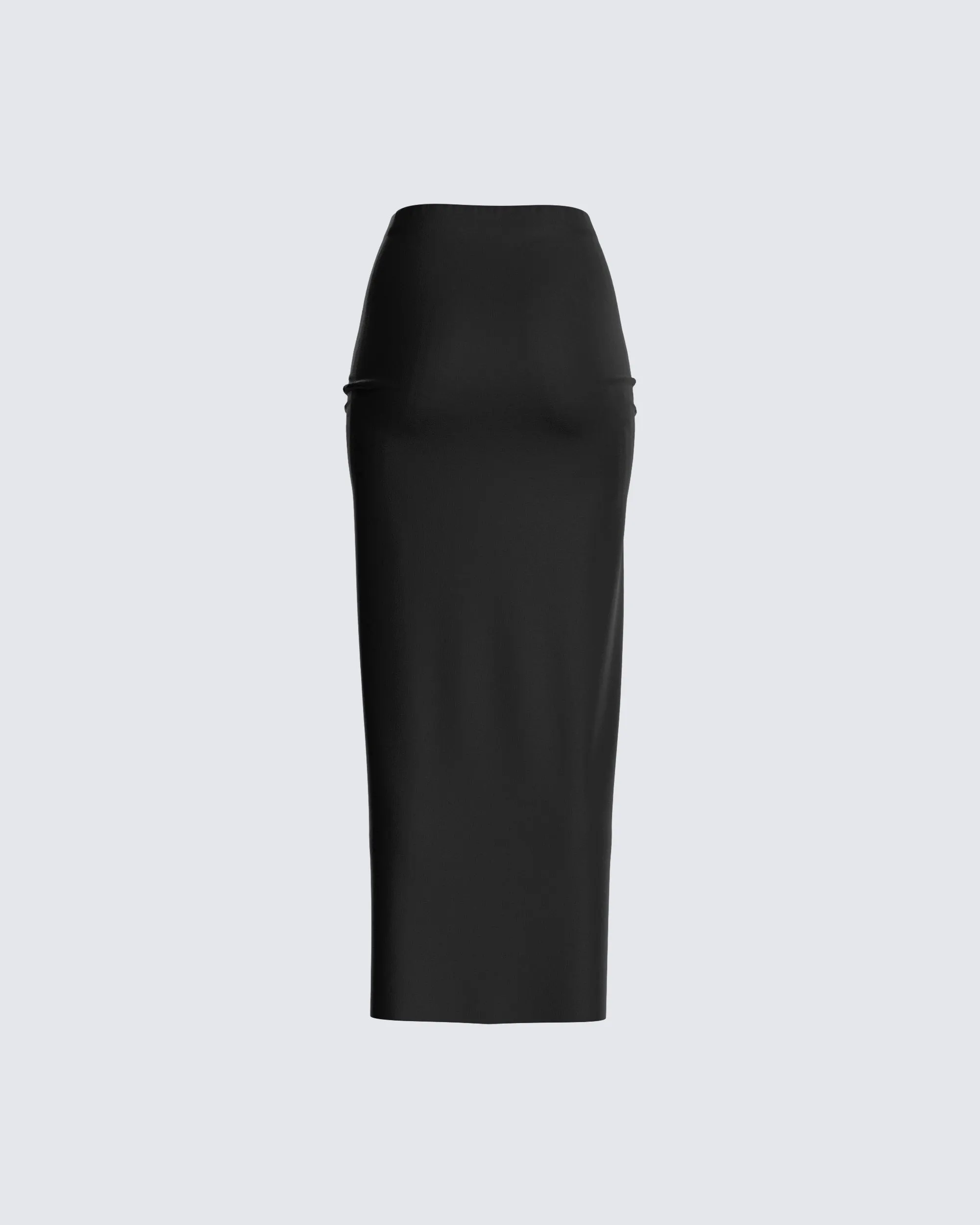 Nadia Black V Waist Skirt