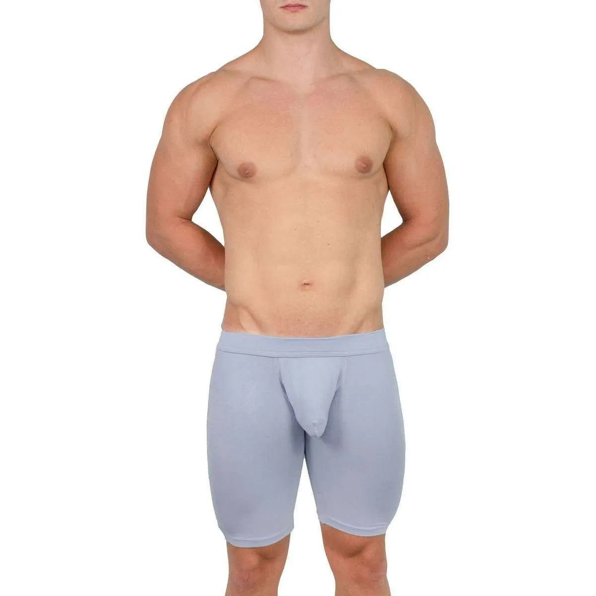 Obviously EliteMan Boxer Brief 9inch Leg - Ice Blue