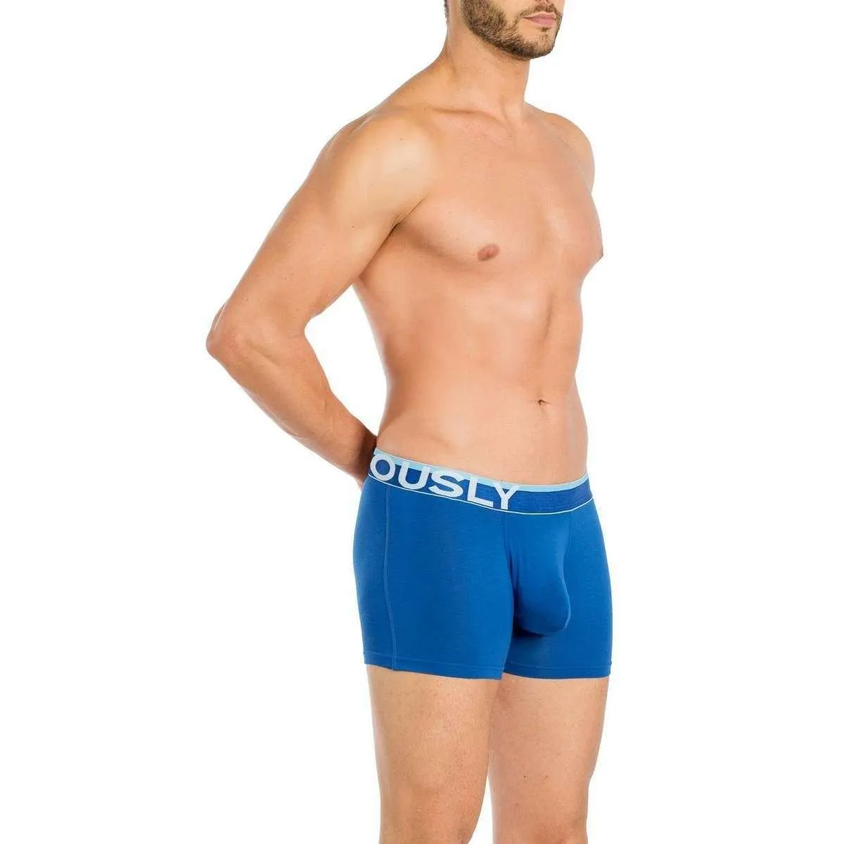 Obviously EveryMan AnatoMAX Boxer Brief 3inch Leg - Blue