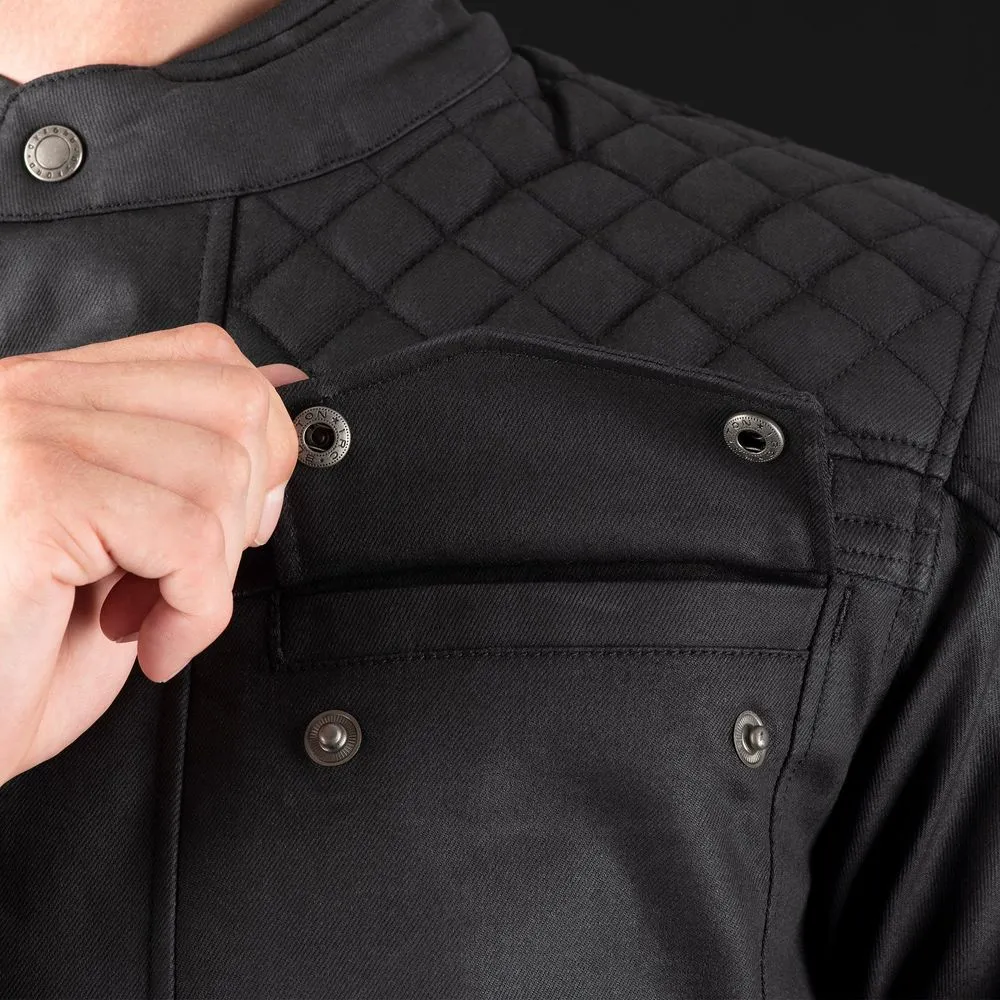 Oxford Hardwick Textile Jacket Black