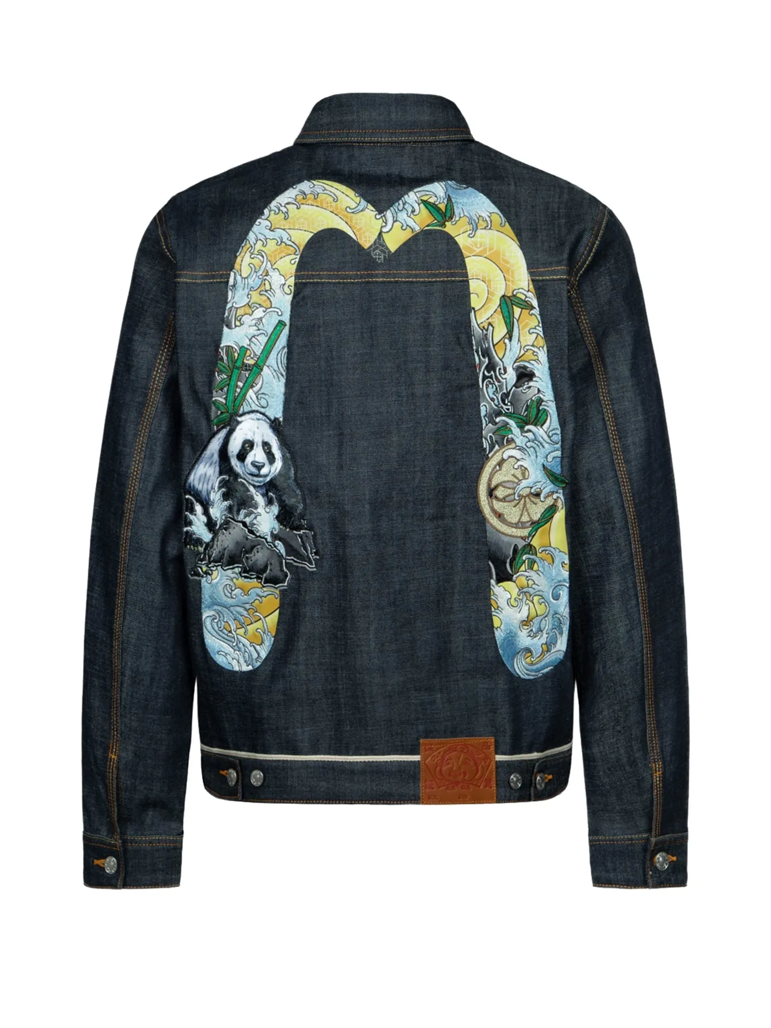 Panda Daicock Embroidery Regular Fit Denim Jacket