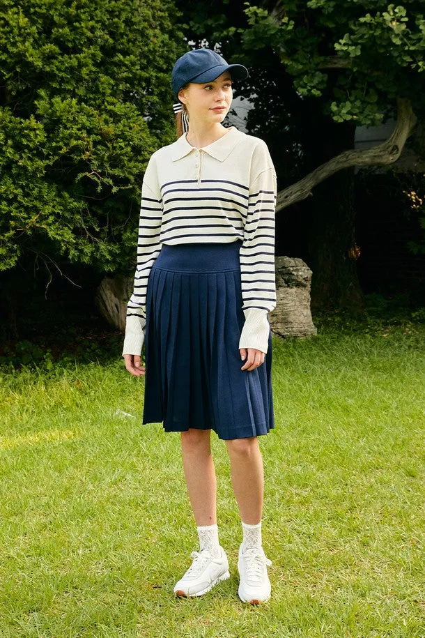 [PlayDEBB]Classic Stripe Polo KNIT_NV(DDCMK2006M)