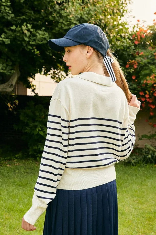 [PlayDEBB]Classic Stripe Polo KNIT_NV(DDCMK2006M)