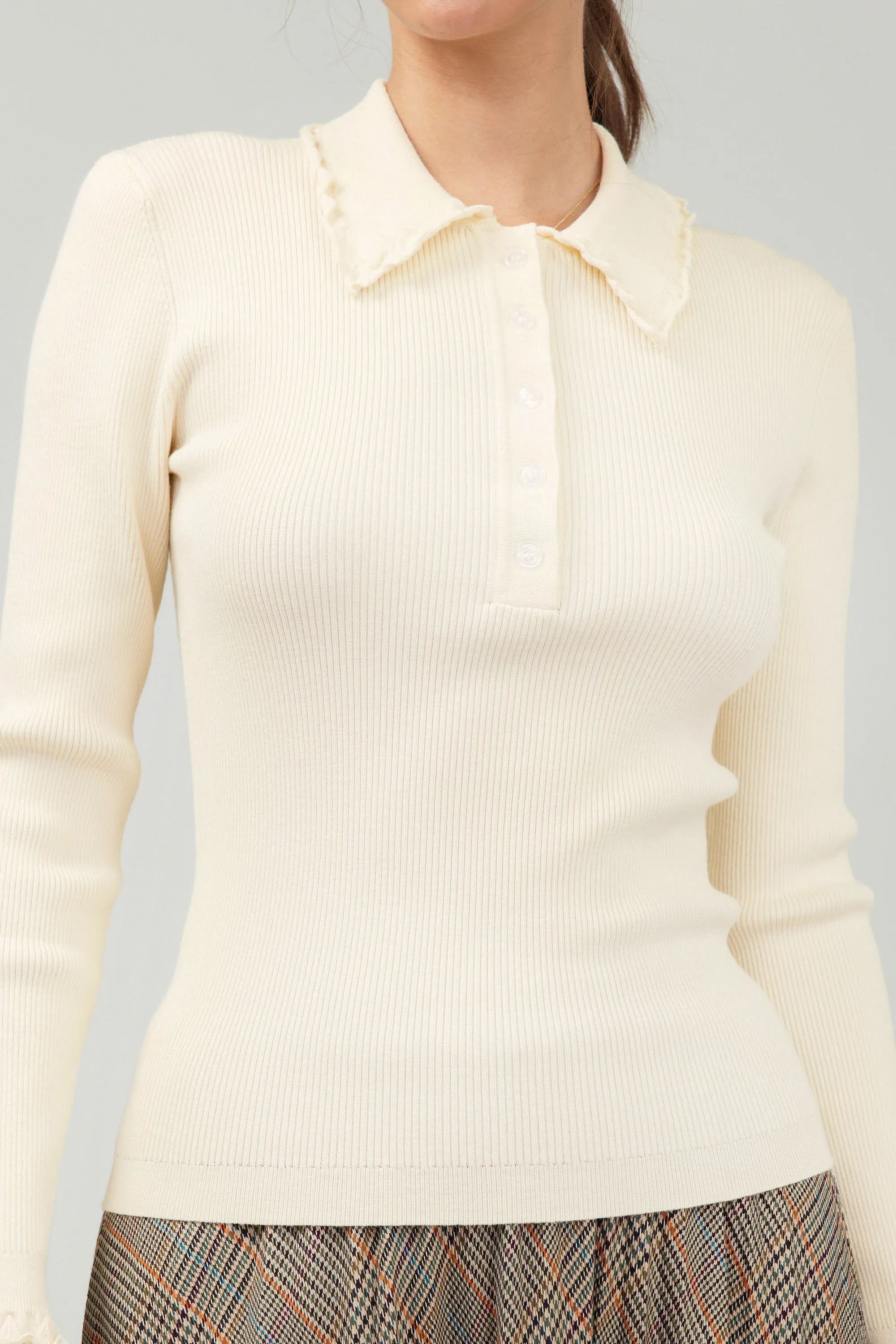 Polo Sweater Top