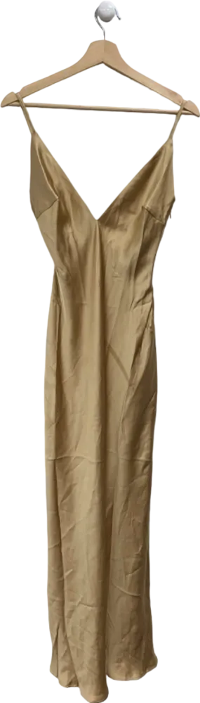 Pretty Lavish Bronze Jode Maxi Dress UK 6