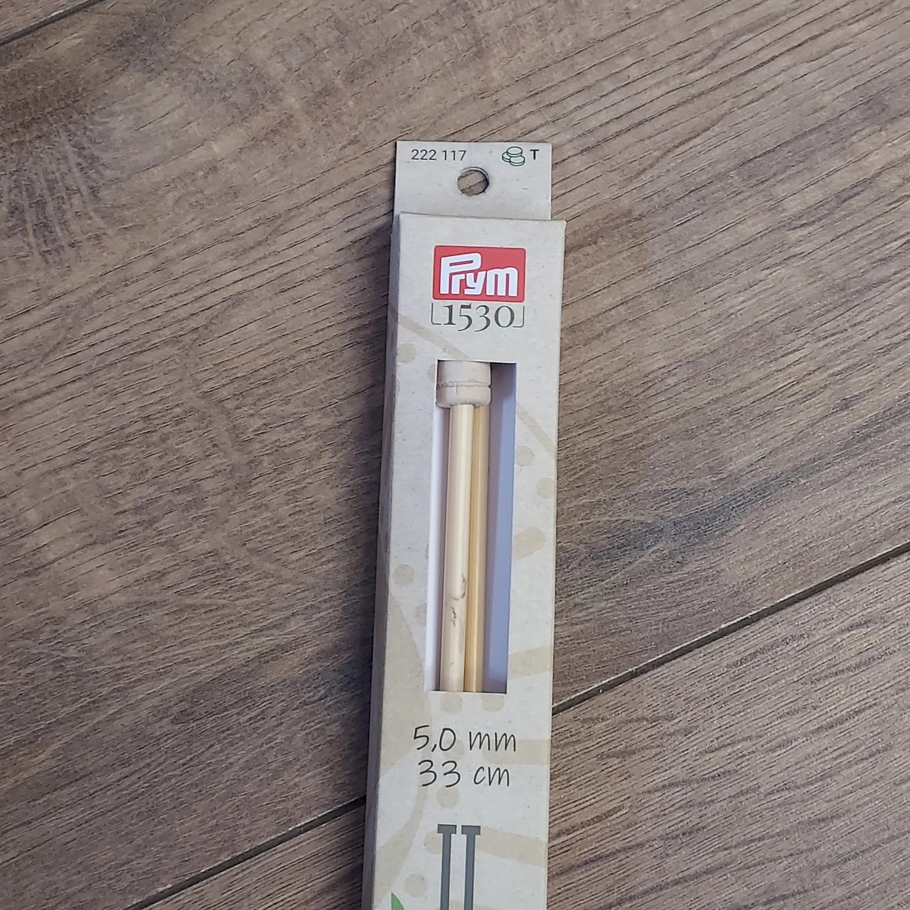 Prym 1530 Bamboo Single Pointed Knitting Needles Knitting Pins - 33mm Length Various Sizes