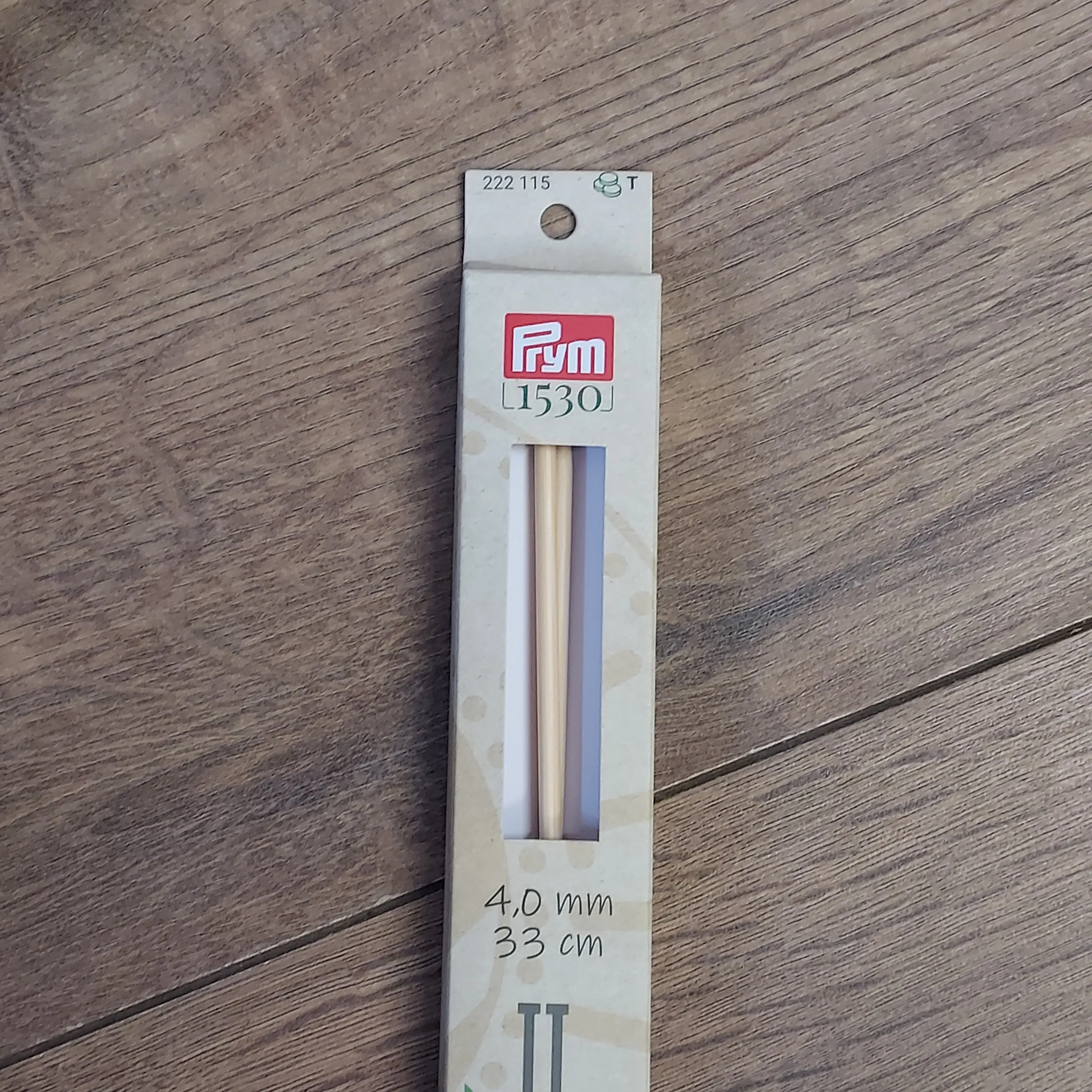 Prym 1530 Bamboo Single Pointed Knitting Needles Knitting Pins - 33mm Length Various Sizes