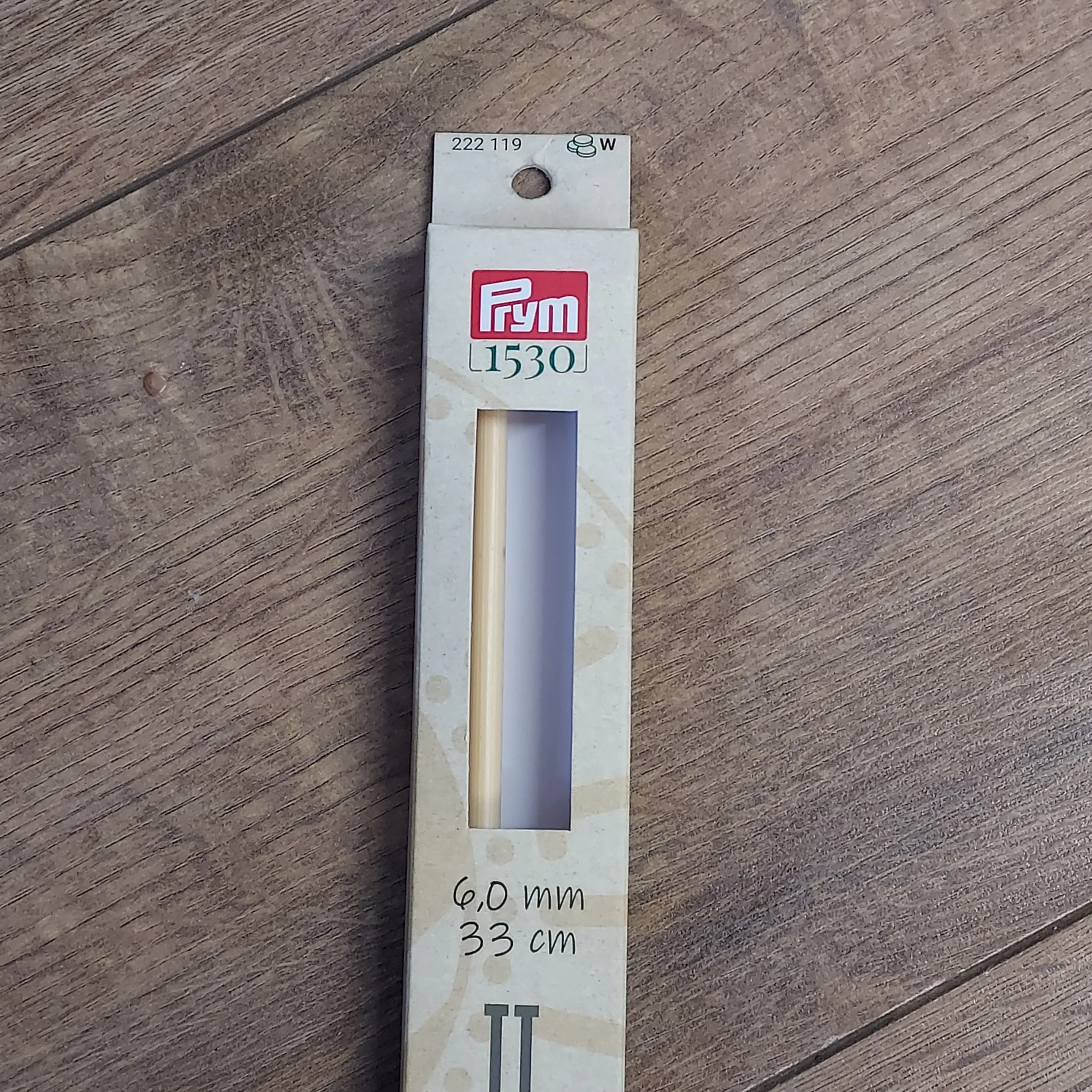 Prym 1530 Bamboo Single Pointed Knitting Needles Knitting Pins - 33mm Length Various Sizes