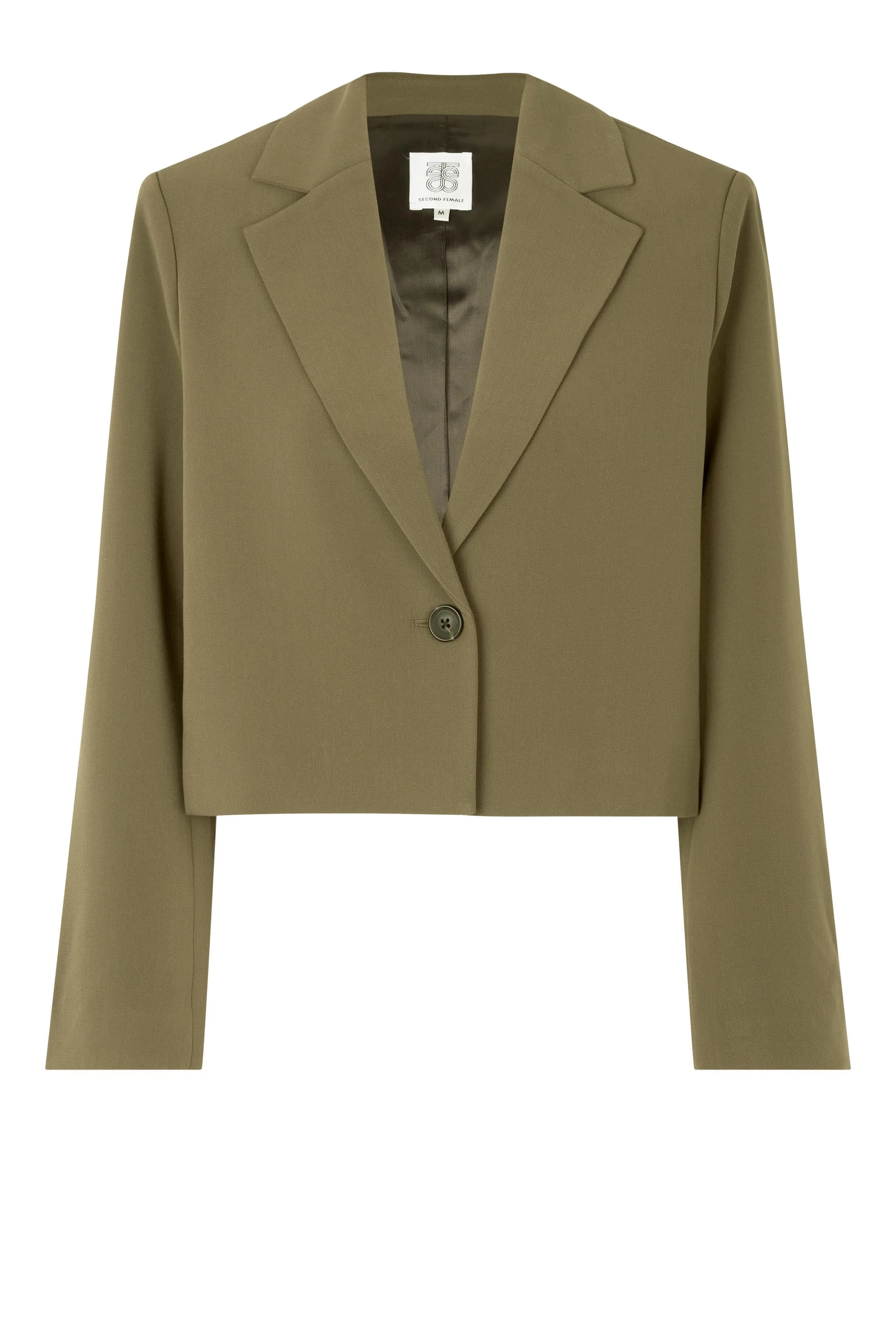 Second Female - Evie Cropped Blazer - 6129 Canteen