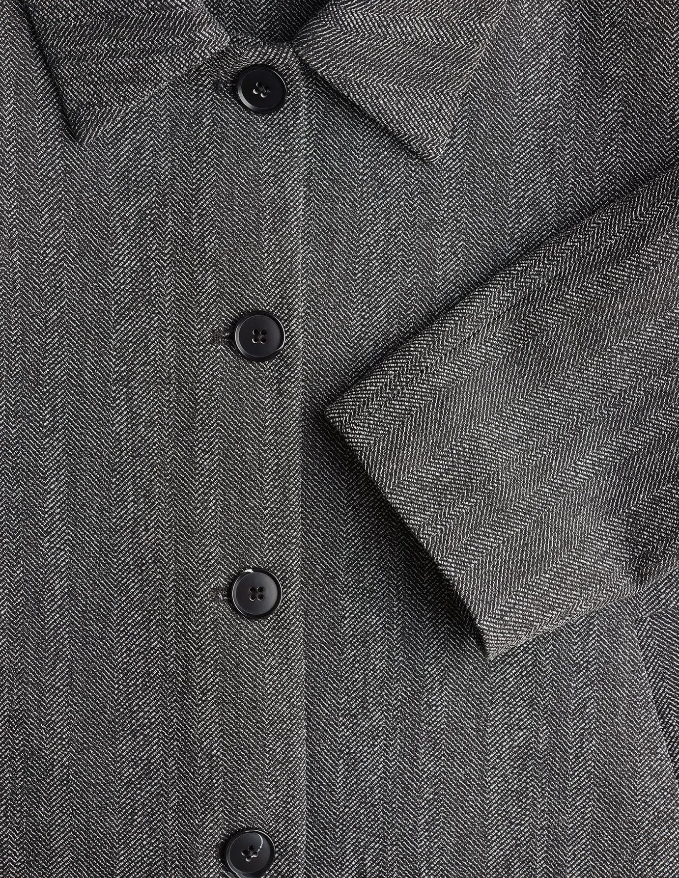 Serene Short Jacket Grey Herringbone