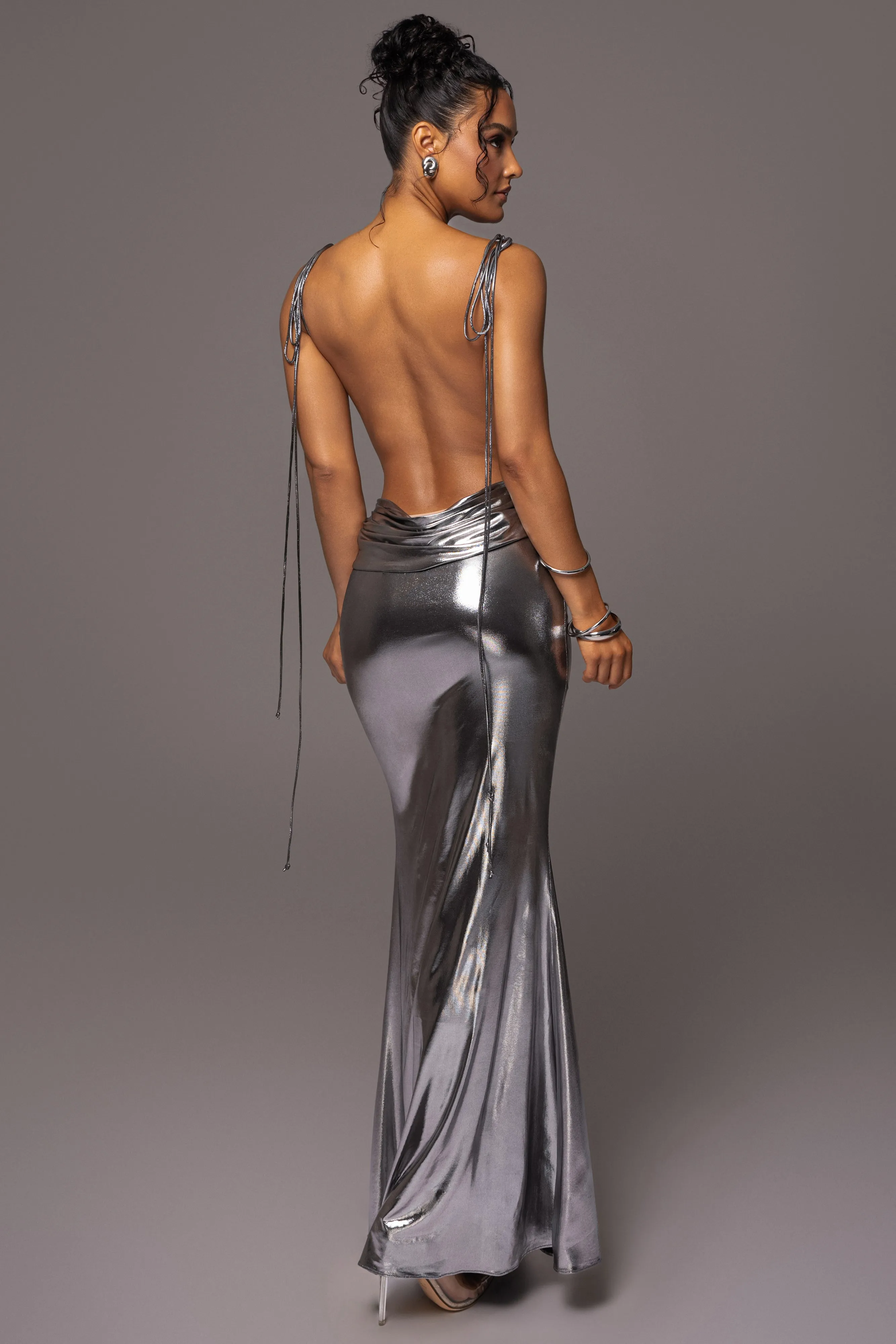 Silver Heart of Gold Maxi Dress