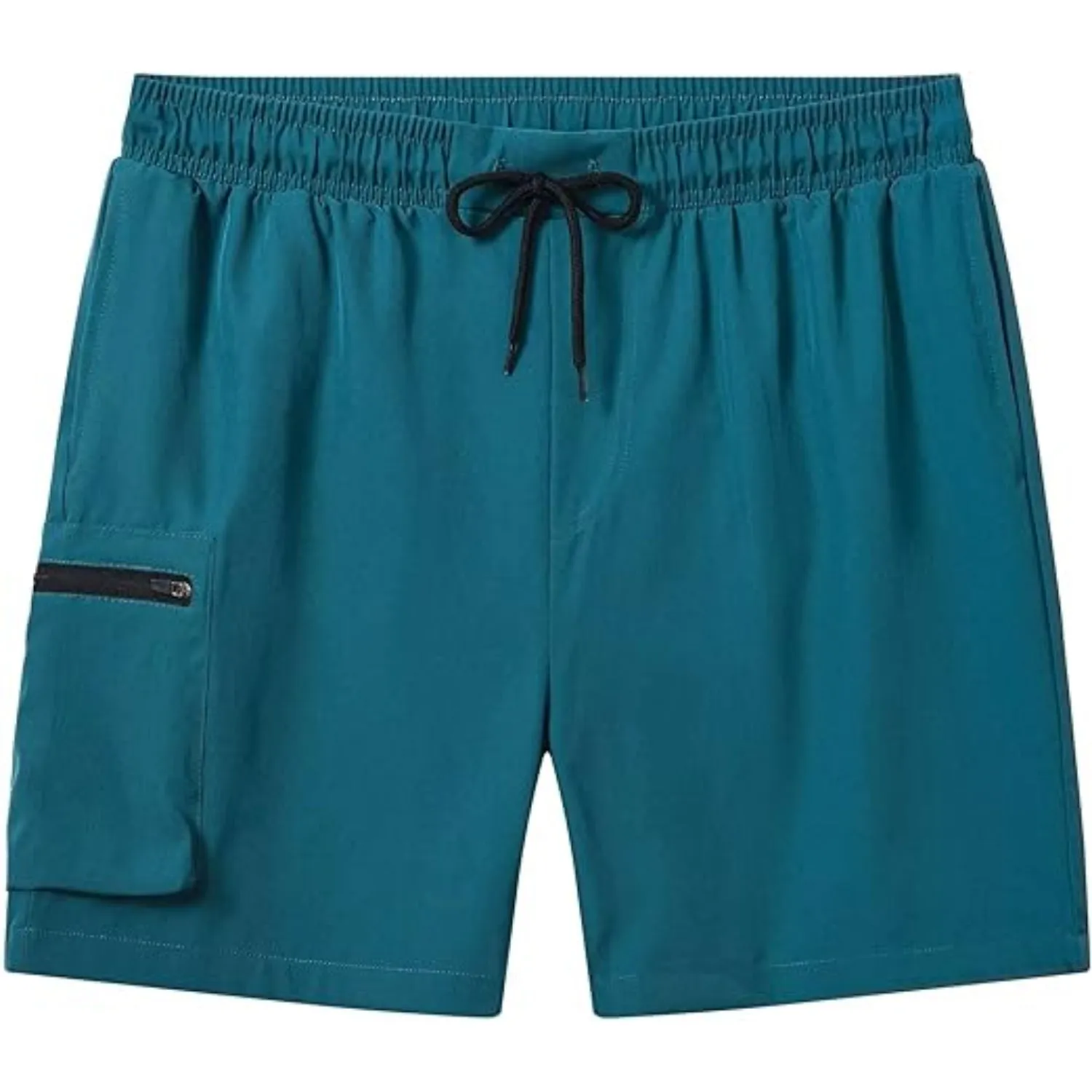 Stretchable Swim Shorts With Zipper Pockets