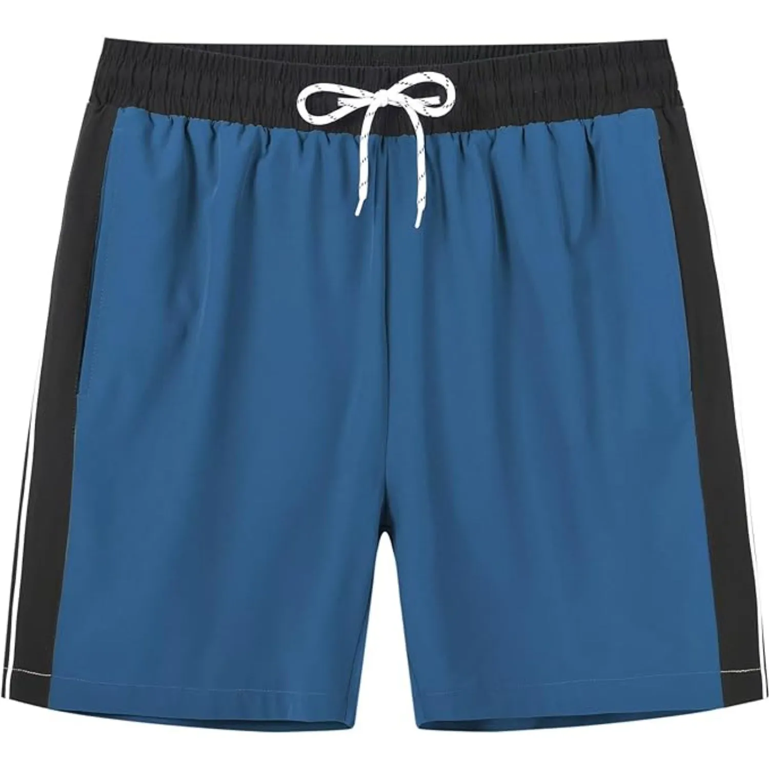 Stretchable Swim Shorts With Zipper Pockets