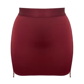 Syra open back skirt - morello