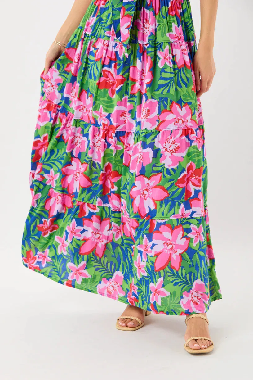 TIARE HAWAII Moana Maxi Dress - Honduras Blue