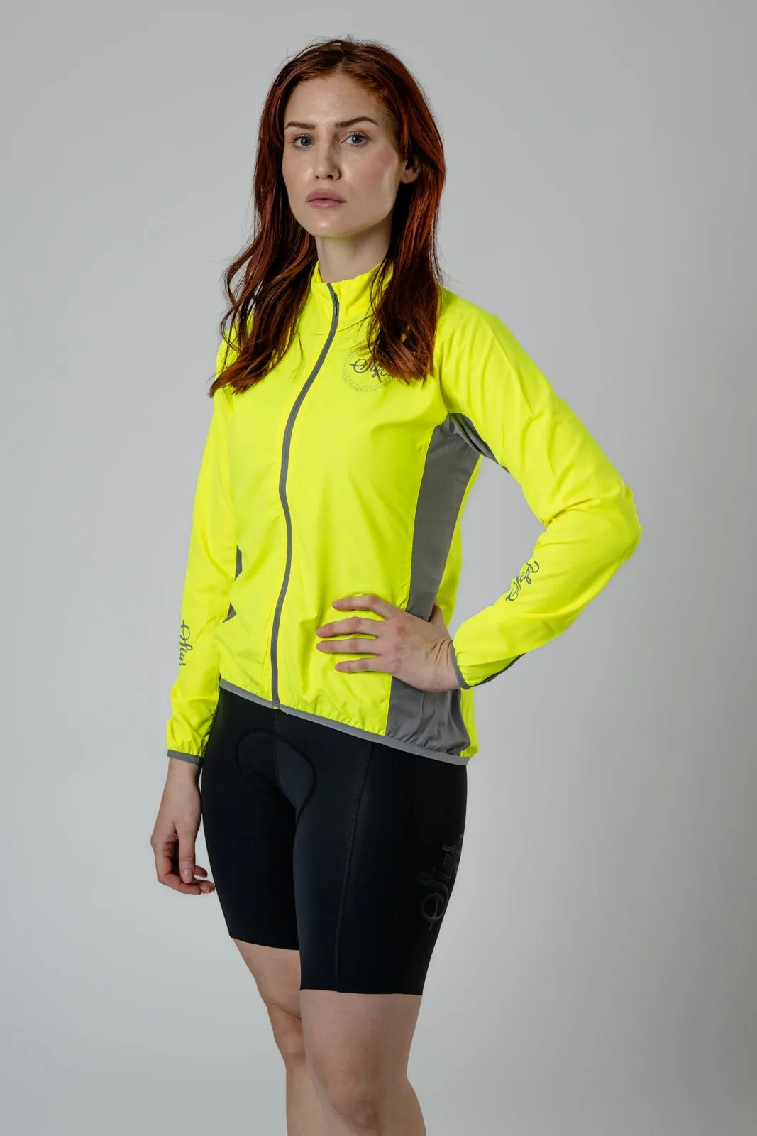 Uppsala Yellow Women's Hi Viz Cycling Wind Jacket