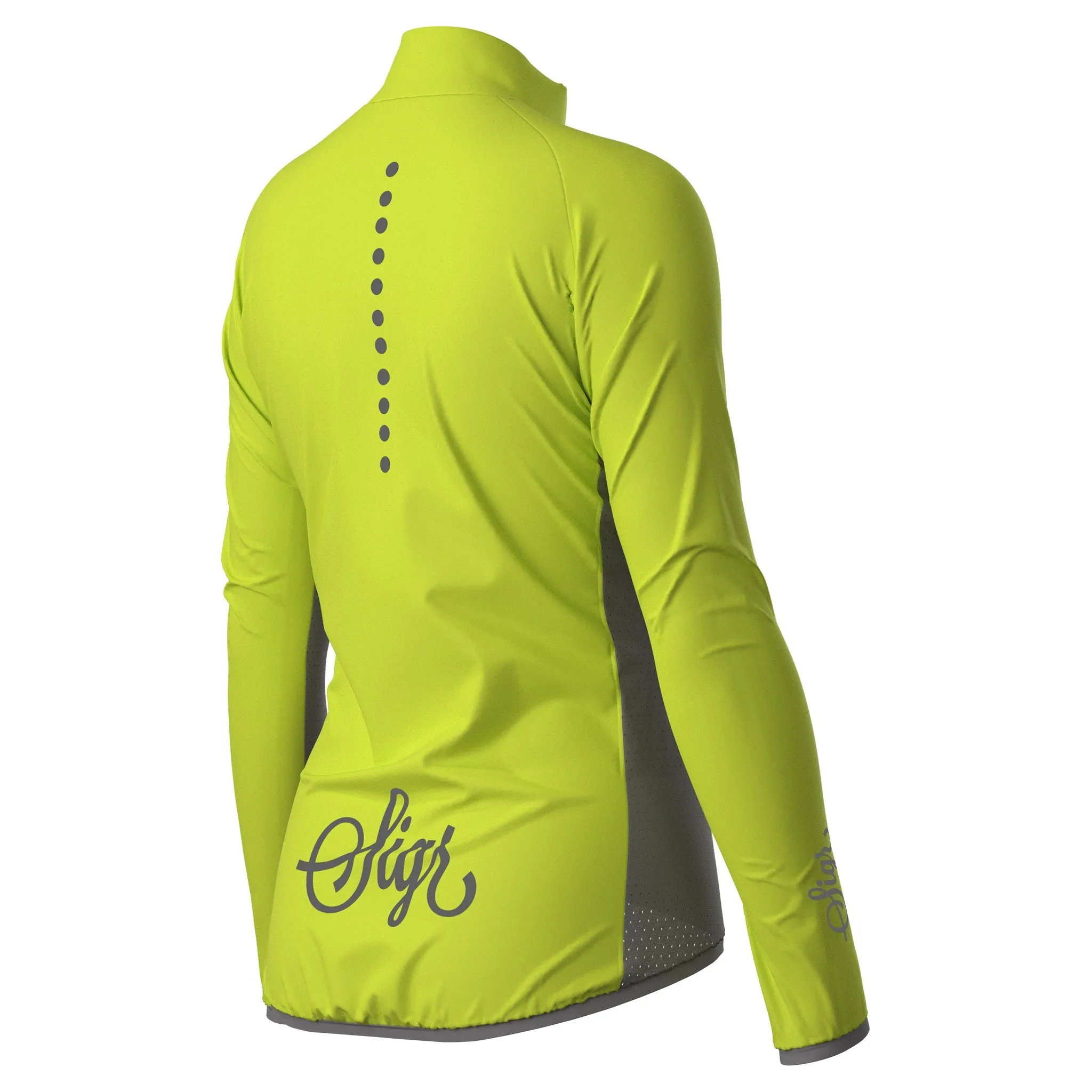 Uppsala Yellow Women's Hi Viz Cycling Wind Jacket