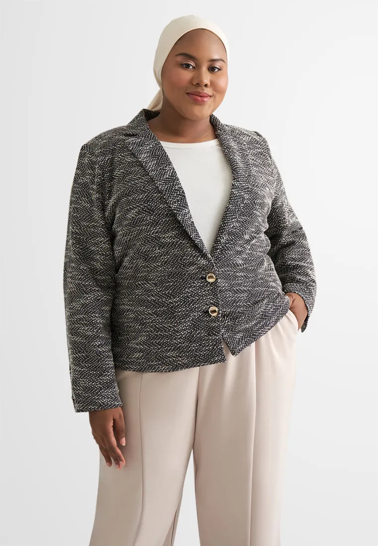 Vanessa Elegant Tweed Jacket Blazer